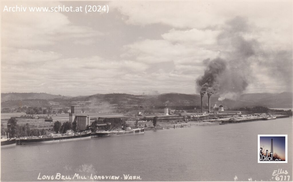 Lumber Mill "Long Bell", built 1924-1926, once the largest lumber mill in the world